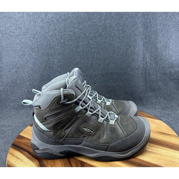KEEN Womens Size 10 40.5 Leather Textile Circadia Mid WP Hiking Boots 1026763 - Picture 1 of 11
